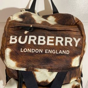 Burberry backpack cow print